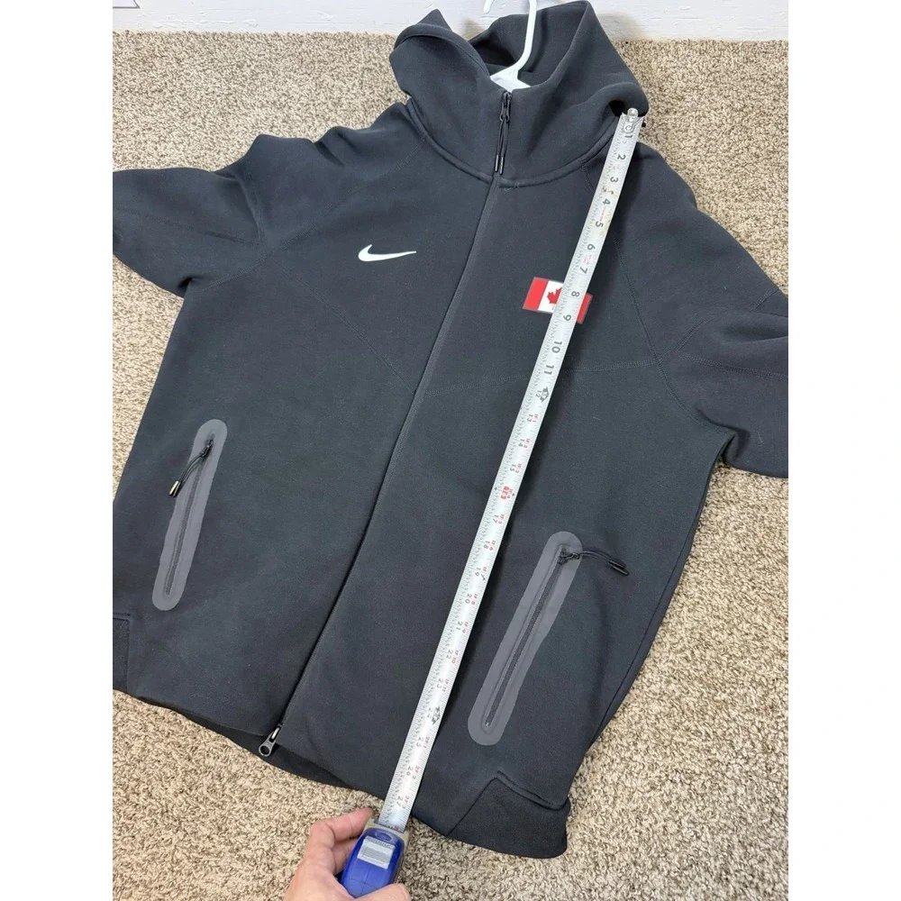 Nike‎ Tech Fleece Canada Team Full Zip Track Jacket Men Size L Black Rare